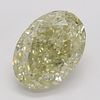 5.09 ct, Natural Fancy Light Brownish Yellow Even Color, VS2, Oval cut Diamond (GIA Graded), Appraised Value: $92,500 