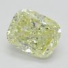 3.03 ct, Natural Fancy Light Yellow Even Color, VS2, Cushion cut Diamond (GIA Graded), Appraised Value: $51,400 