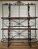 French Brass and Wrought Iron Baker's Rack, E.Mazieres, Paris, c.1900