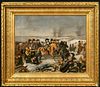 NAPOLEONS RETREAT FROM RUSSIA OIL PAINTING