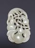 A WHITE JADE PENDANT 18TH OR 19TH CT
