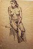 Double Sided Charcoal Nude Study
