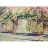 20th C. Watercolor of Gate Fla signed Ruhl