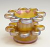 Tiffany Gold Favrile Flower Frog, 20th c., #5, in
