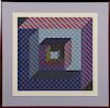 Victor Vasarely (1906-1997), "Op Art," serigraph,