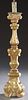 French Carved Giltwood Candlestick, 19th c., on a