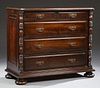 Louis XVI Style Carved Mahogany Commode, 20th c.,