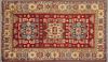 Fine Uzbek Kazak Carpet, 4' 9 x 7' 8.
