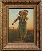 R.V. Lafont, "The Water Carrier," 19th c., oil on