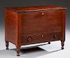 American Carved Cherry Sugar Chest, early 19th c.,