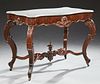 American Victorian Rosewood Grained Marble Top Cen