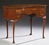 English Banded Walnut Queen Anne Writing Table, ea