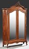 Louis XV Style Carved Mahogany Armoire, c. 1900, t