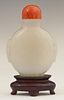 Chinese Carved Jade Snuff Bottle, early 20th c., t