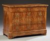 French Louis Philippe Carved Walnut Commode, 19th