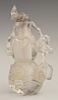 Chinese Carved Rock Crystal Double Gourd Snuff Bot