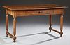 French Provincial Carved Oak Farmhouse Table, 19th