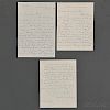 Copland, Aaron (1900-1990) Two Autograph Letters Signed, Ossining and Peekskill, New York, 19 October 1960, and 7 March 1961.