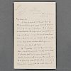 Doyle, Sir Arthur Conan (1859-1930) Autograph Letter Signed, London, 18 January 1910.