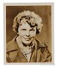 Earhart, Amelia (1897-1939) Signed Photograph and Signed Card.