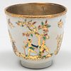 Continental Gilt and Enameled Porcelain Cup
