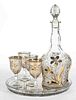 DAISY AND BUTTON WITH NARCISSUS SIX-PIECE WINE SET