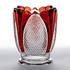 KENTUCKY - RUBY-STAINED TOOTHPICK HOLDER