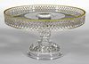 MCKEE'S GERMANIC (OMN) - AMBER-STAINED SALVER / CAKE STAND