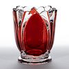 MILLARD - RUBY-STAINED TOOTHPICK HOLDER
