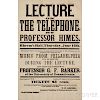 Himes, Charles Francis (1838-1918) Lecture on the Telephone, Rheem's Hall, Thursday, June 13th [1878].