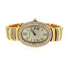 Cartier Baignoire 18k Gold Diamond Watch