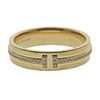 Tiffany &amp; Co T 18k Gold Diamond Band Ring