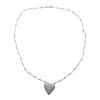 Gold Diamond Heart Pendant Necklace