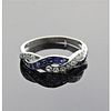 Oscar Heyman Platinum Diamond Sapphire Ring 