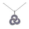 Kallati Sapphire Diamond Gold Pendant Necklace