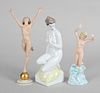 A Group of German Porcelain Nude Figures