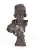 French Bronze Bust: Mignon, Emmanuel Villanis