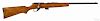 Two bolt action rifles, to include a Remington Model 511 Scoremaster clip fed rifle, .22 caliber