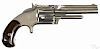 Smith & Wesson Number 1 1/2 revolver, .32 caliber, nickel-plated with birdhead grips