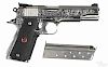 Colt Delta Elite Government model nickel-plated semi-automatic pistol, 10 mm