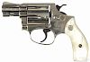 Smith & Wesson model 37 Airweight five-shot revolver, .38 caliber, nickel-plated