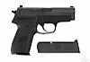 Sig-Sauer M11-A1 semi-automatic double action pistol, 9 mm, with a matte black/gray finish