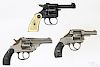 Three miscellaneous revolvers, to include a Rohm Model RG-10, six-shot revolver, .22 short caliber