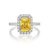 14K GOLD 4.0 CTTW UNHEATED YELLOW SAPPHIRE RING
