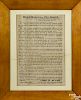Civil War broadside printed Frederick City MD 1861 orders regarding soldiers in the city
