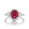 18K GOLD 4.5 CTTW MOZAMBIQUE RUBY DIAMOND RING