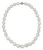 A BAROQUE SOUTH SEA CULTURED PEARL NECKLACE