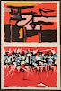 SAVELLI, Angelo. Two Abstract Color Lithographs.
