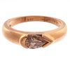 Colored Diamond, 18k Rose Gold Ring