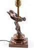 Bronze Spirit of Ecstasy Lamp
